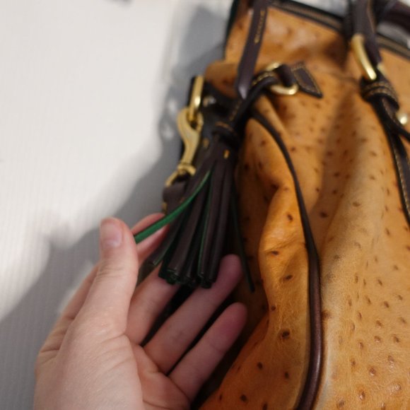 Dooney & Bourke Satchel- Vintage tan and brown - Picture 2 of 16